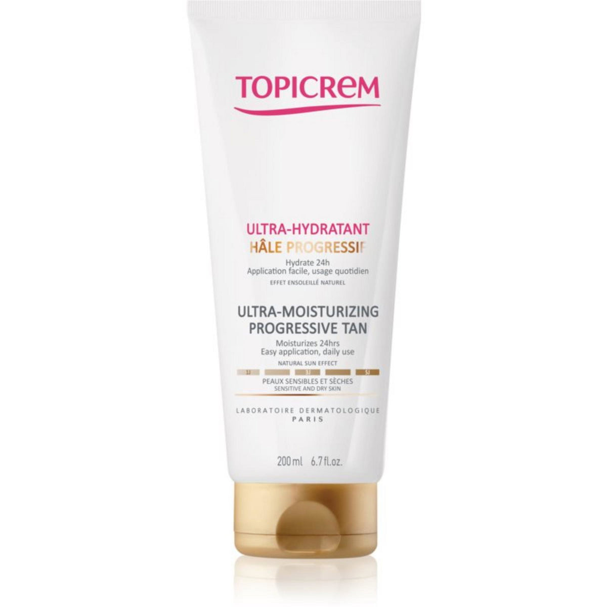 Topicrem, Ultra-Moisturising Progression Tan, Ultra-Moisturising, Emulsion, 200 ml